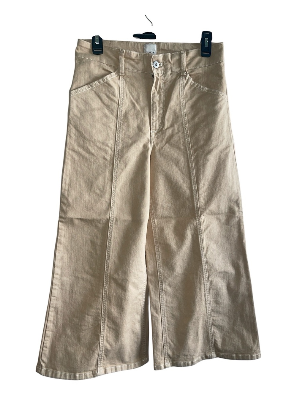 Anthropology Maeve Wide-Leg Cream Jeans Size 29